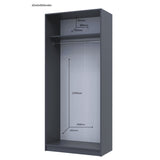 Комплект шкафов для одежды Doros Промо (2 шт.) 180х48х204 см Графит (DRS-011209)