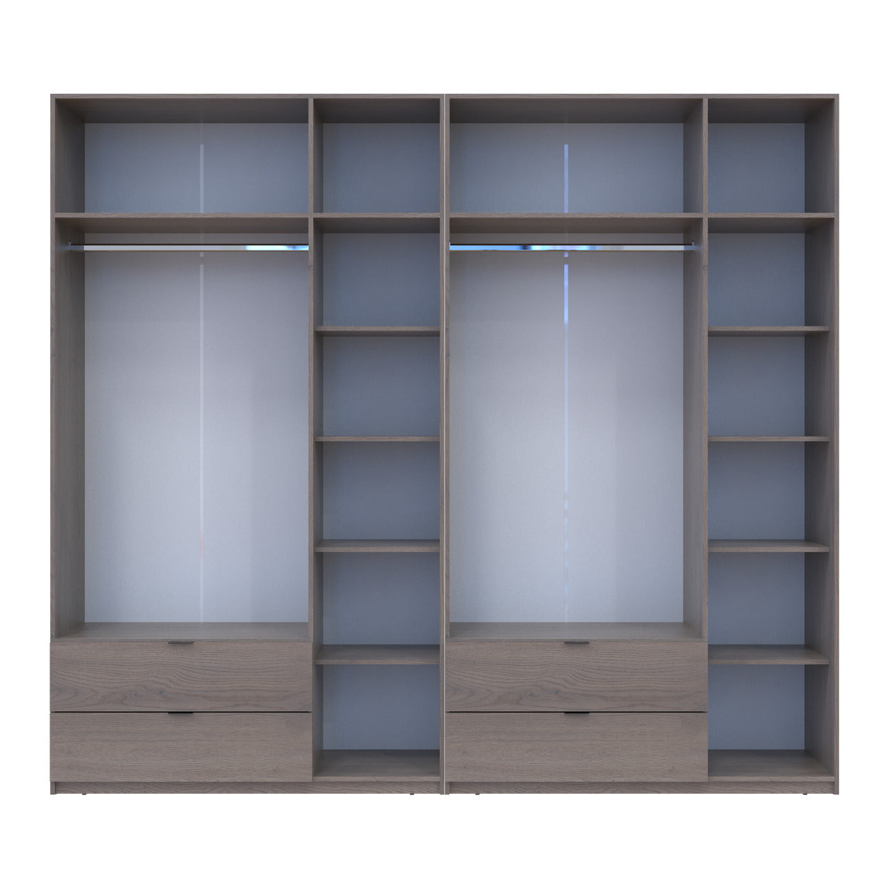 Комплект шкафов для одежды Doros Лукас (2 шт.) 270х50х240 см Канноло (DRS-011852)