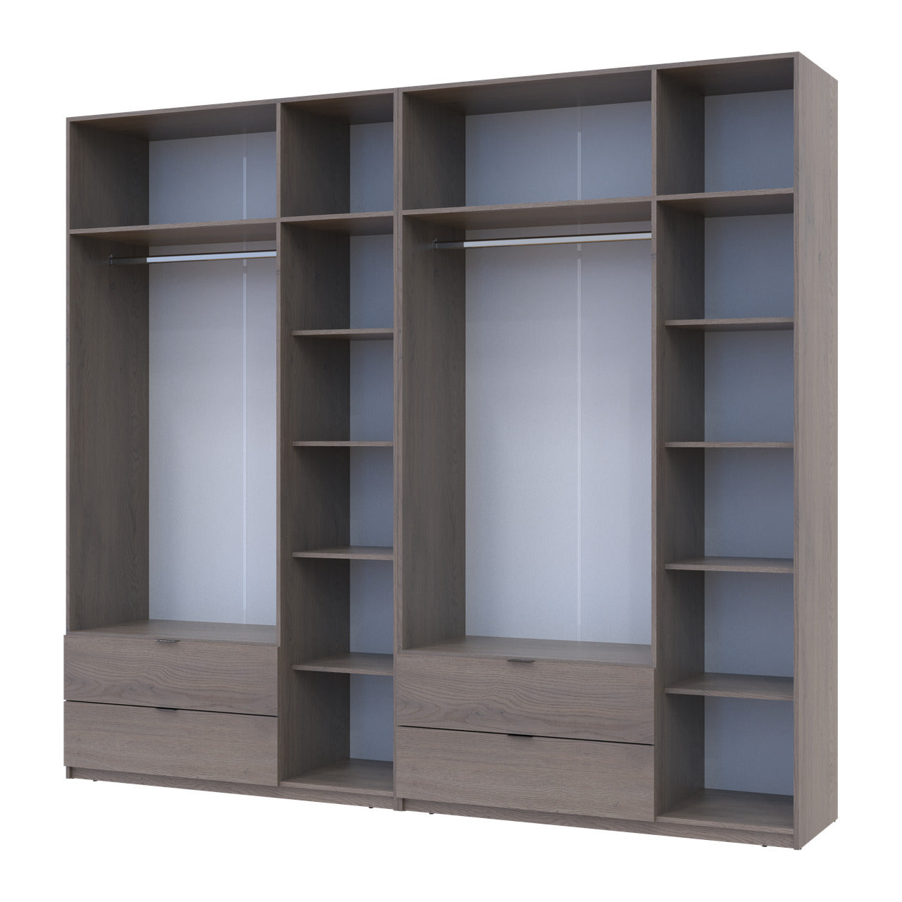 Комплект шкафов для одежды Doros Лукас (2 шт.) 270х50х240 см Канноло (DRS-011852)