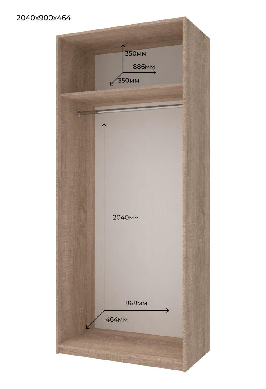 Комплект шкафов для одежды Doros Промо (2 шт.) 180х48х204 см Дуб сонома (DRS-011210)