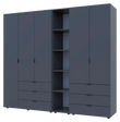 Комплект шкафов для одежды Doros Гелар (3 шт.) 231,9х49,5х203,4 см Графит (DRS-011159)
