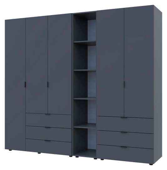 Комплект шкафов для одежды Doros Гелар (3 шт.) 231,9х49,5х203,4 см Графит (DRS-011159)