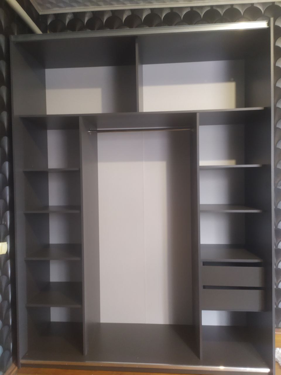 Шкаф-купе двухдверный Doros G-Caiser 180х60х240 см Графит/2 Зеркала (DRS-011029)