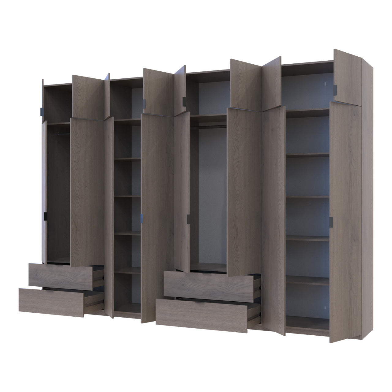 Комплект шкафов для одежды Doros Лукас (2 шт.) 340х50х240 см Канноло (DRS-011858)