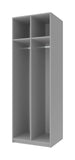 Шкафчик в раздевалку на 2-и секции Doros 60х52х180 Серый (DRS-011221)