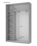 Шкаф-купе Doros Сити Лайт Кашемир 2 ДСП 150х45х225 (80736350)