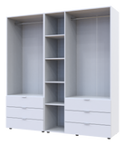 Комплект шкафов для одежды Doros Гелар (2 шт.) 193,7х49,5х203,4 см Белый (DRS-011170)