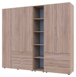 Комплект шкафов для одежды Doros Гелар (3 шт.) 231,9х49,5х203,4 см Дуб сонома (DRS-011160)