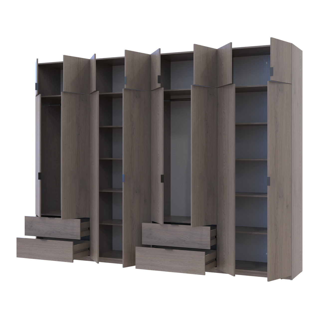 Комплект шкафов для одежды Doros Лукас (2 шт.) 320х50х240 см Канноло (DRS-011857)