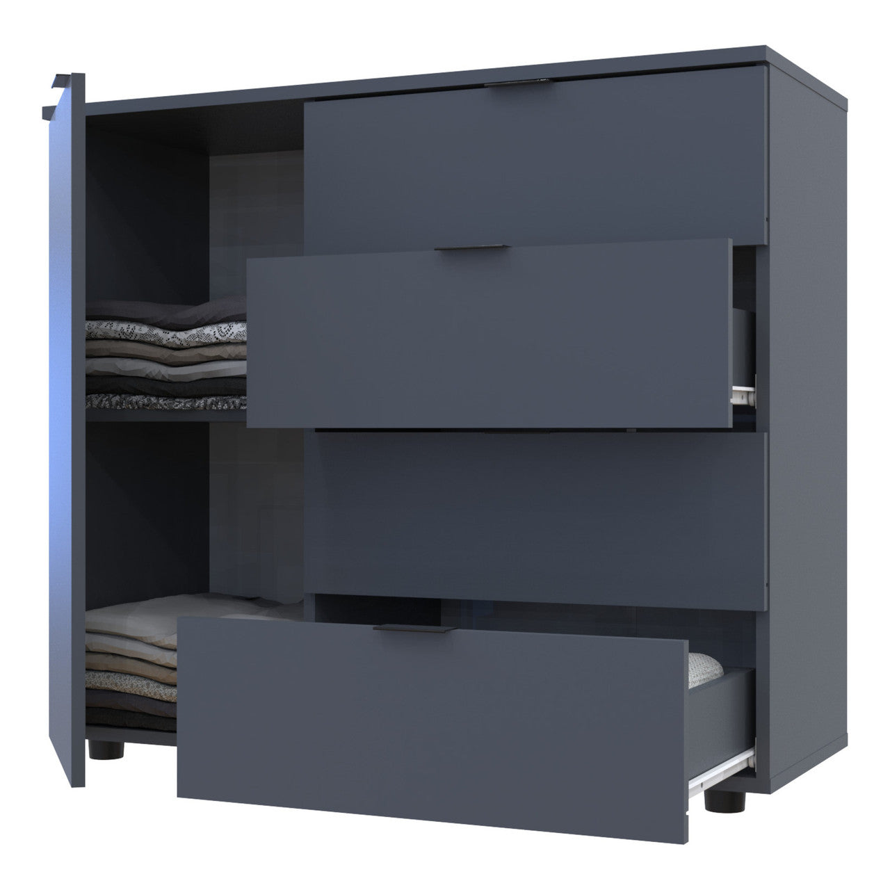 Комод в гостиную Doros Гелар GС1 100х40х81,2 см Графит (DRS-011288)