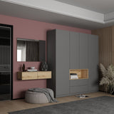 Комплект мебели Doros Левия + зеркало Дуб Эвок 100х32х100 (42005239)