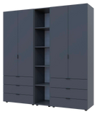 Комплект шкафов для одежды Doros Гелар (3 шт.) 193,2х49,5х203,4 см Графит (DRS-011151)