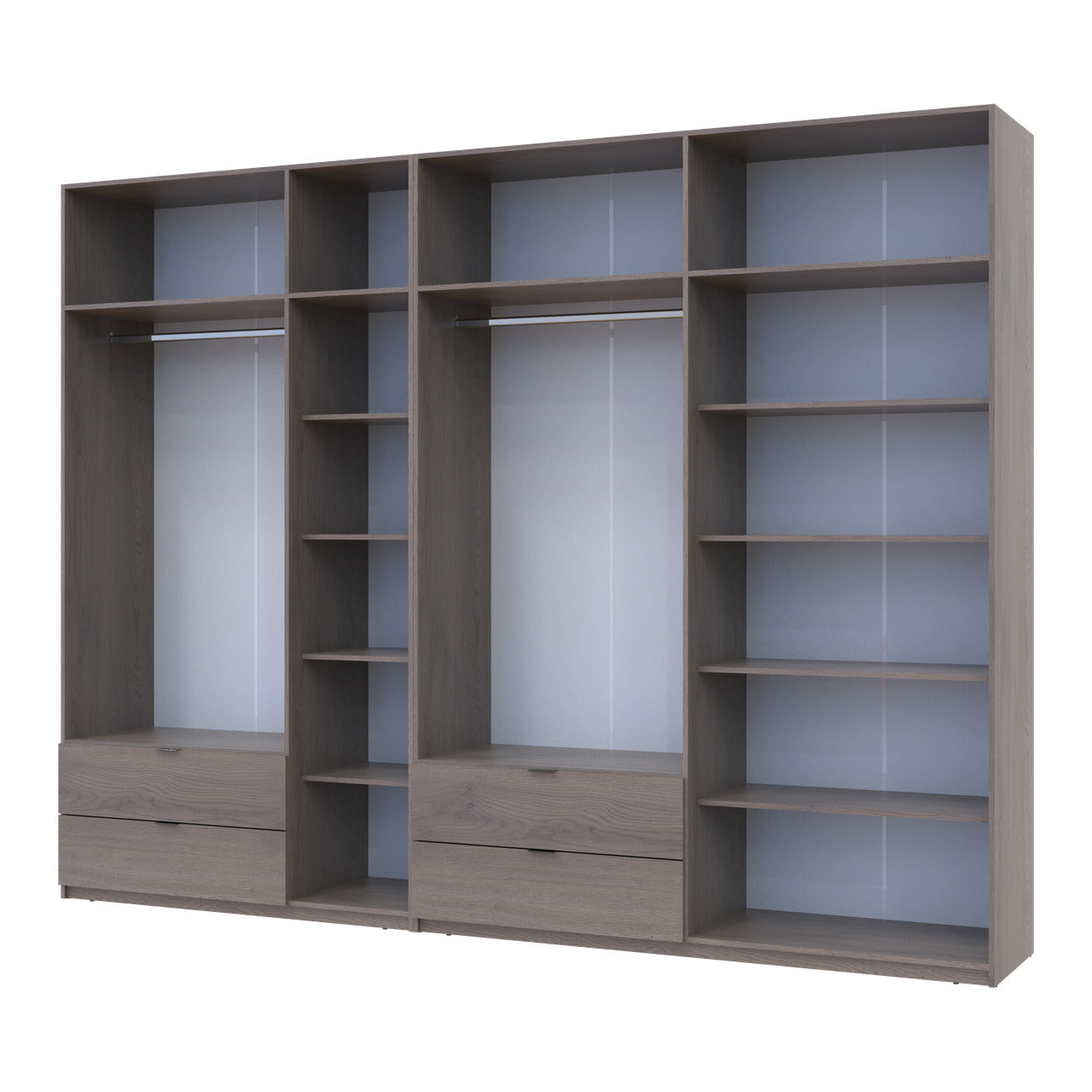 Комплект шкафов для одежды Doros Лукас (2 шт.) 315х50х240 см Канноло (DRS-011856)