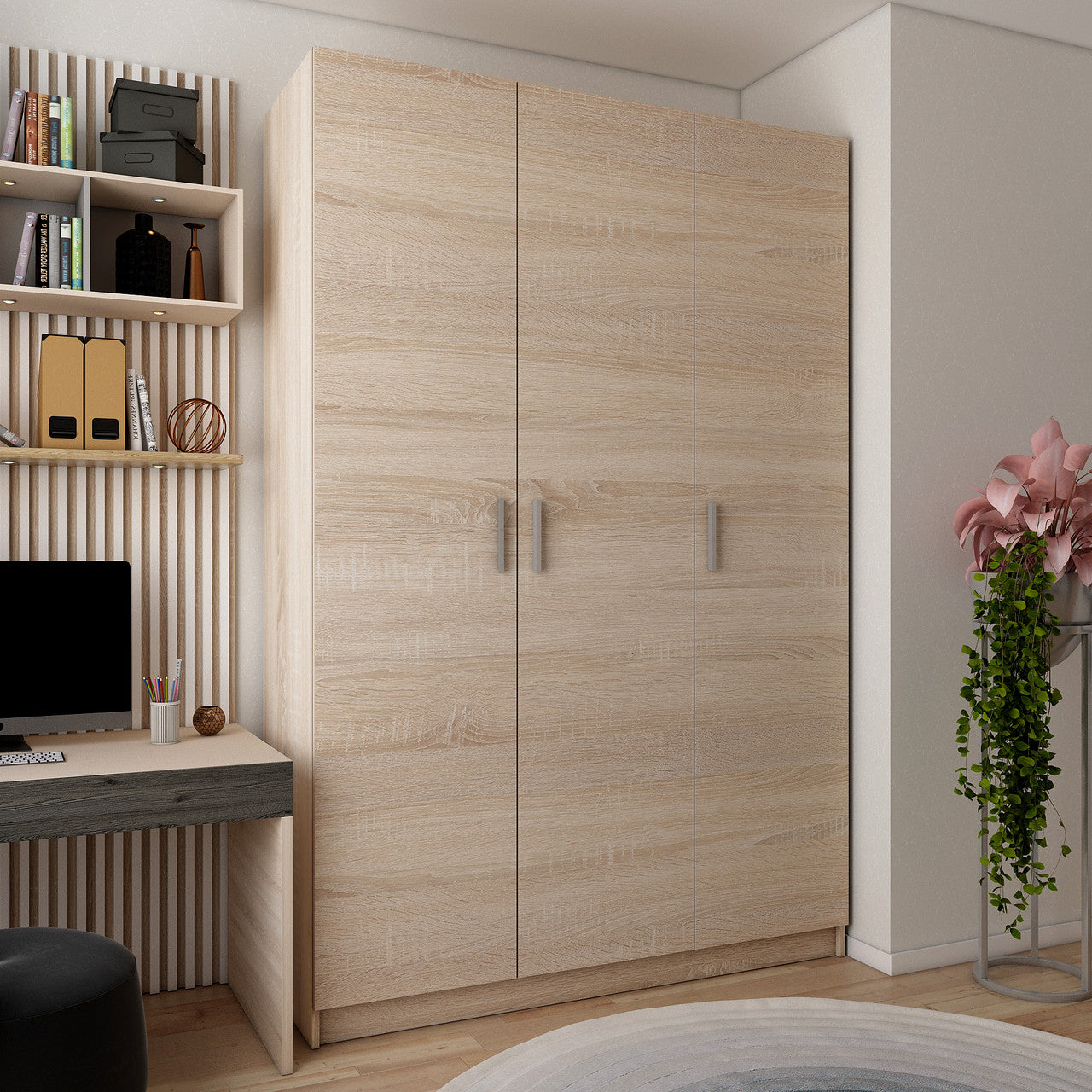 Шкаф распашной для одежды Doros Промо 135х48х204 см Дуб сонома (DRS-011203)