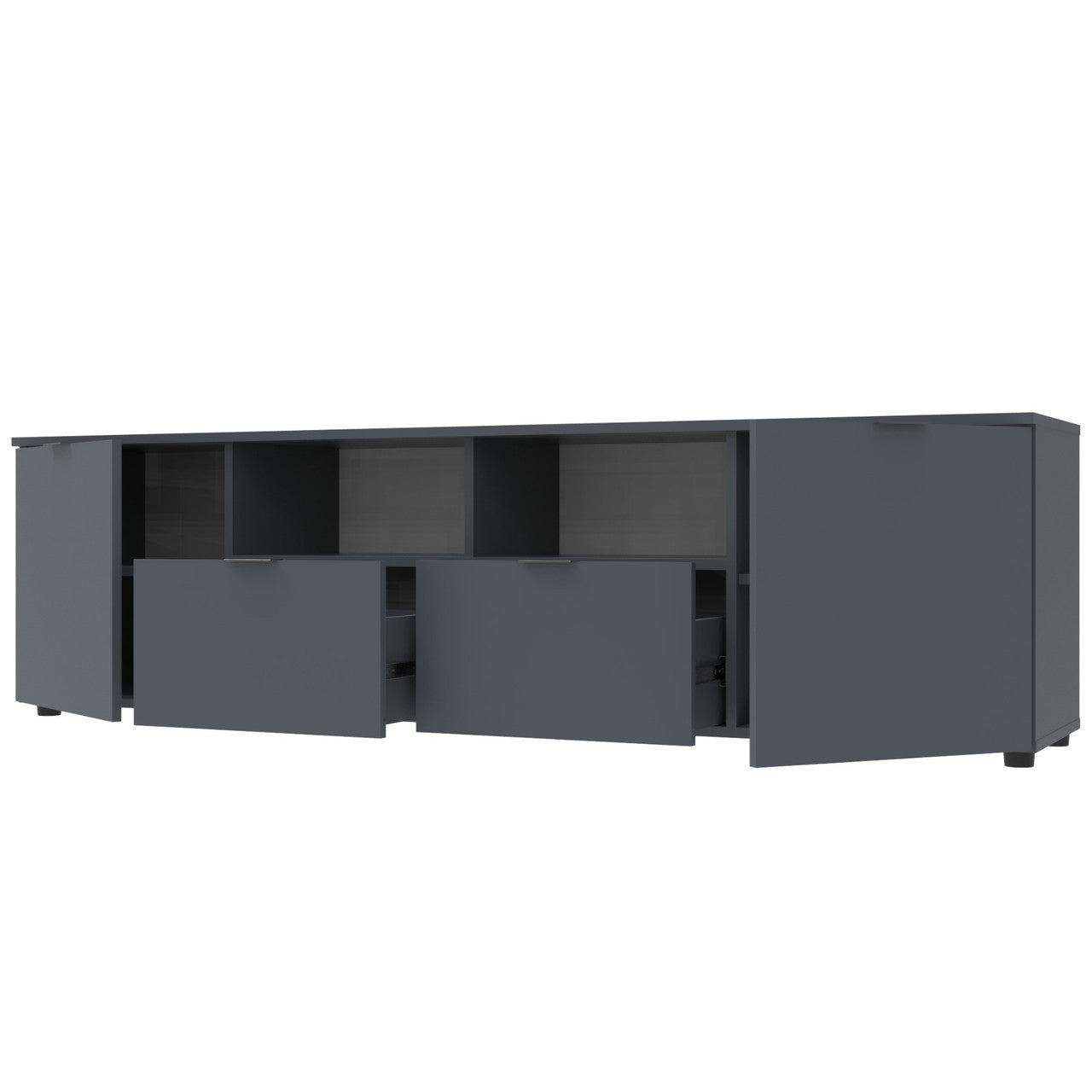 Тумба под ТВ Doros Рон 4 180х38х50 см Графит (DRS-011299)