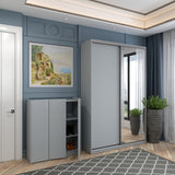 Тумба для обуви Doros Кассель Серый 3 ДСП 97х40х110 (41516225)