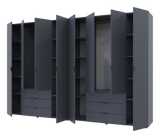 Комплект шкафов для одежды Doros Гелар (2 шт.) 310х49,5х203,4 см Графит (DRS-011122)