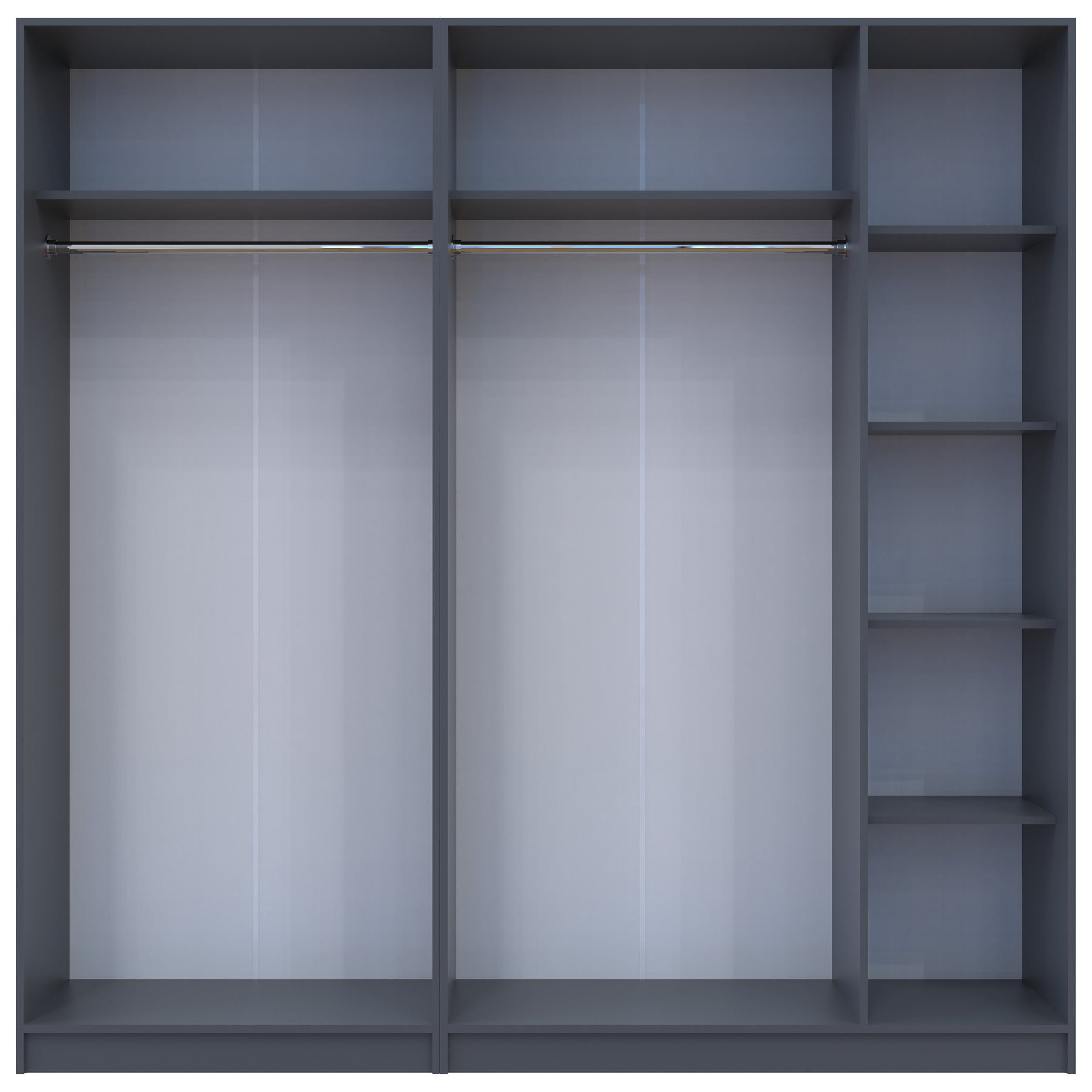 Комплект шкафов для одежды Doros Промо (2 шт.) 225х48х204 см Графит (DRS-011213)