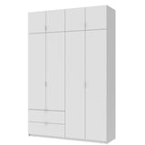 Шкаф распашной с антресолью Doros Лукас 160х50х240 см Белый (DRS-011193)