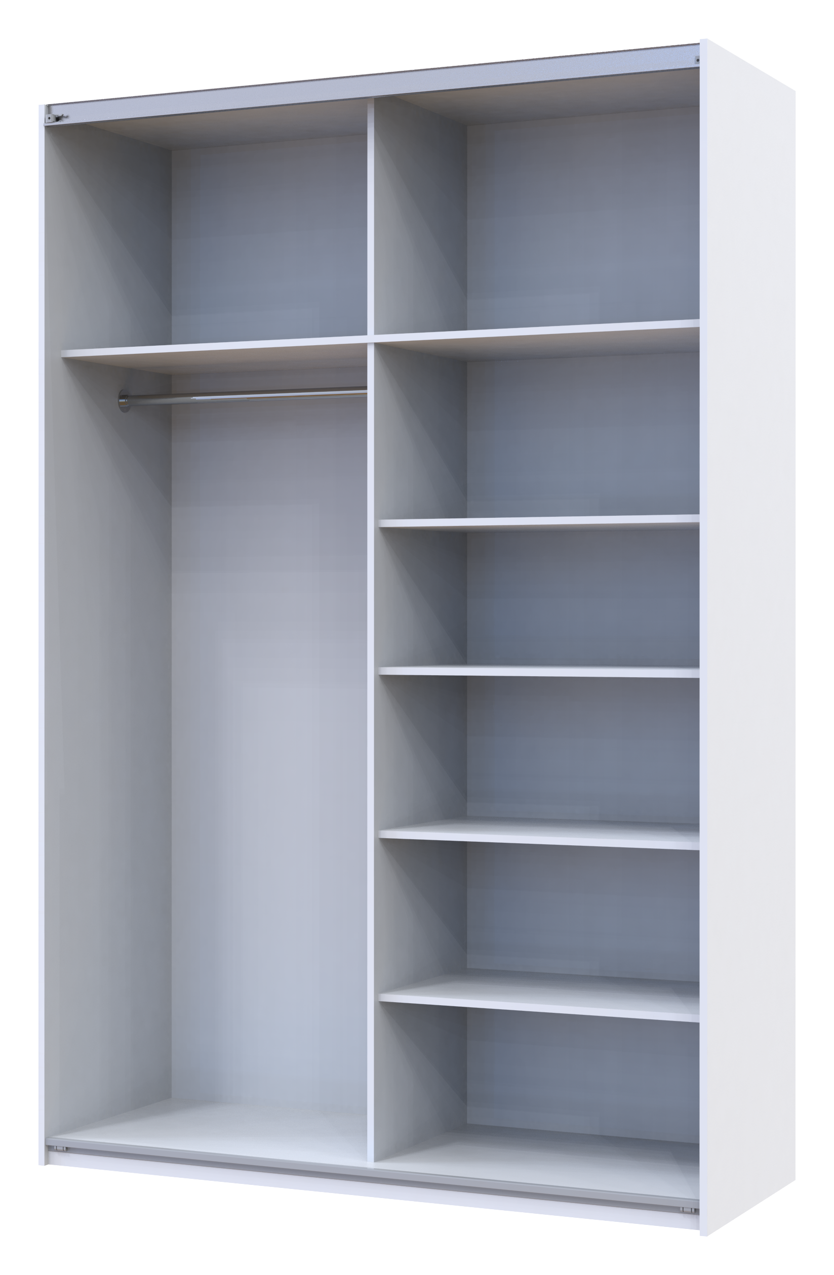 Шкаф-купе двухдверный Doros G-Caiser 160х60х240 см Белый/Дуб евок (DRS-011022)