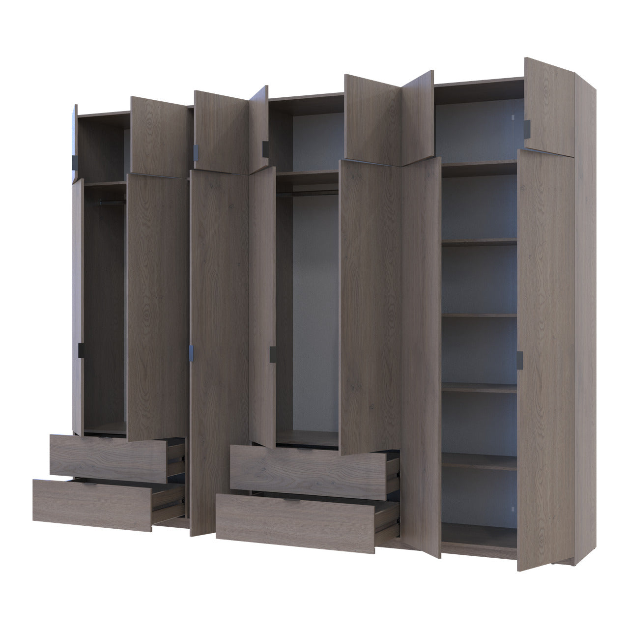 Комплект шкафов для одежды Doros Лукас (2 шт.) 300х50х240 см Канноло (DRS-011855)