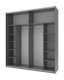 Шкаф-купе двухдверный Doros G-Caiser 220х60х240 см Графит/Тахо (DRS-011003)