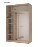 Шкаф-купе двухдверный Doros Сити Лайт 150х60х225 см Дуб сонома (DRS-011093)