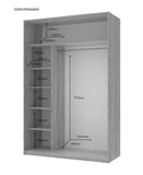 Шкаф-купе Doros Сити Лайт Кашемир 2 ДСП 150х60х225 (80736347)