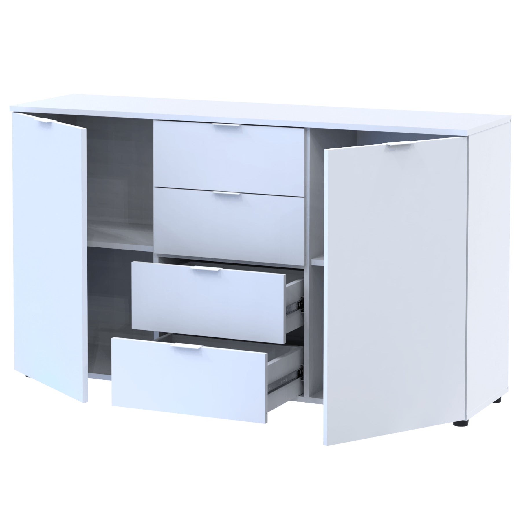 Комод в спальню Doros Рон 5 140х38х81 см Белый (DRS-011300)