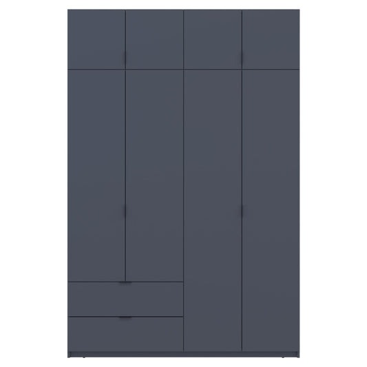 Шкаф распашной с антресолью Doros Лукас 160х50х240 см Графит (DRS-011194)