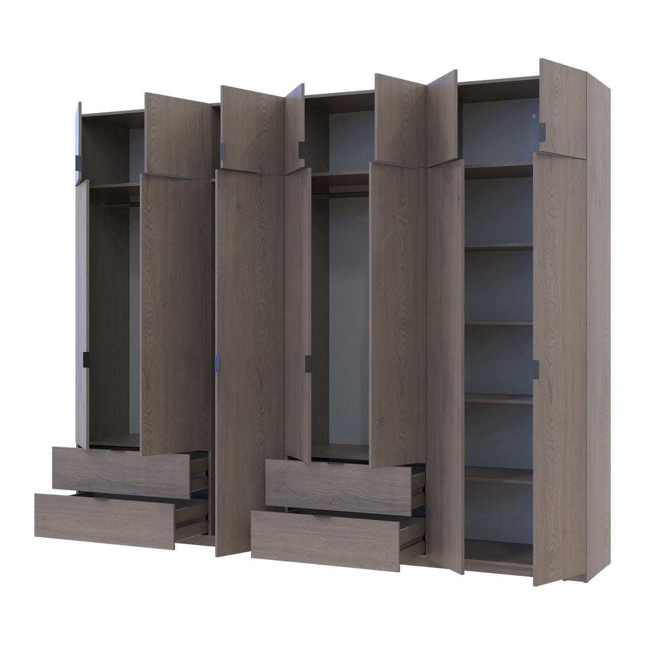 Комплект шкафов для одежды Doros Лукас (2 шт.) 295х50х240 см Канноло (DRS-011854)