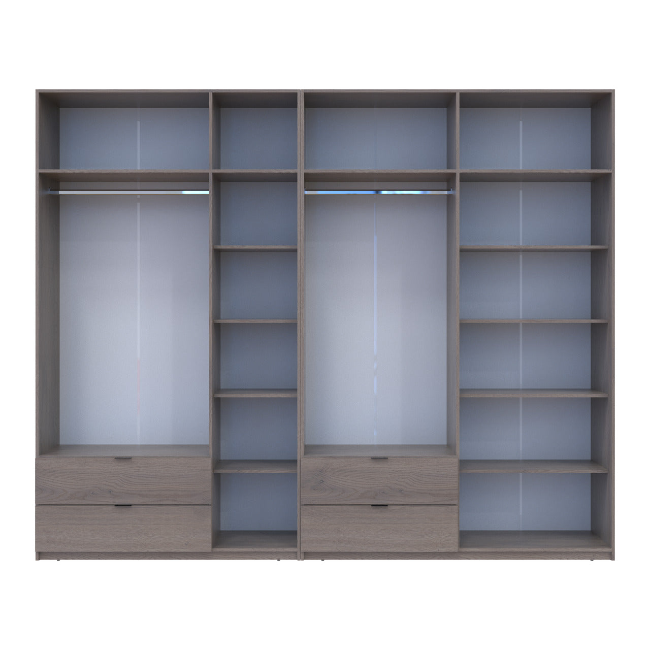 Комплект шкафов для одежды Doros Лукас (2 шт.) 295х50х240 см Канноло (DRS-011854)