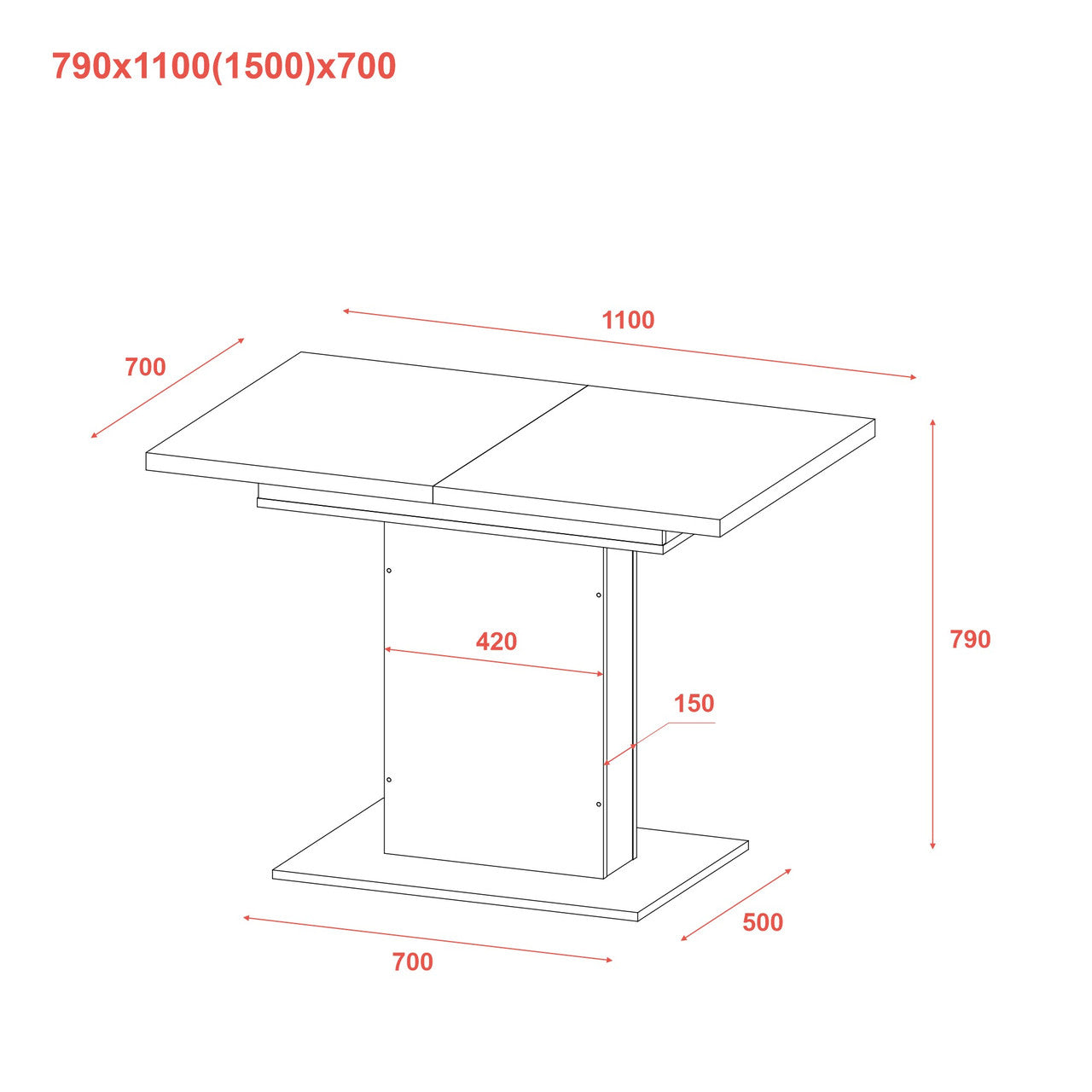 Столовый стол Doros Бостон Сосна Натти/Графит 150х70х79 (DRS-011894)