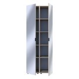 Комплект пеналов для одежды Doros Гелар (2 шт.) 78х49,5х203,4 см 2 Зеркала/Кашемир (DRS-011261)