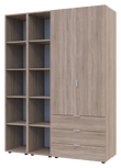 Комплект шкафов для одежды Doros Гелар (3 шт.) 153,9х49,5х203,4 см Дуб сонома (DRS-011144)