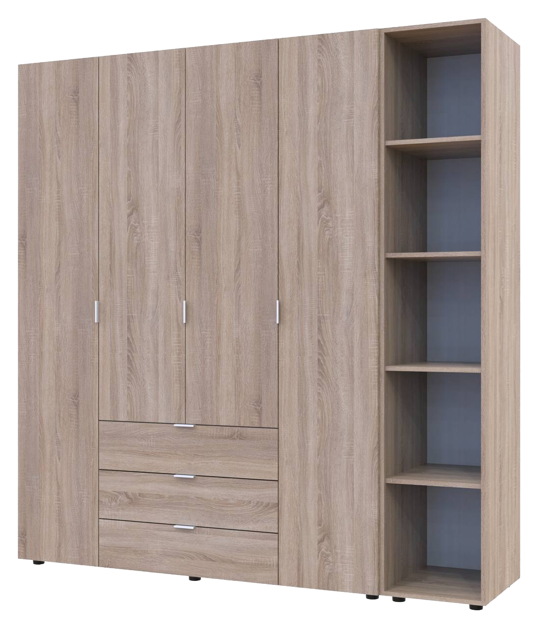 Комплект шкафов для одежды Doros Гелар (2 шт.) 193,2х49,5х203,4 см Дуб сонома (DRS-011154)