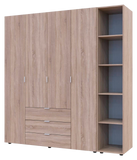 Комплект шкафов для одежды Doros Гелар (2 шт.) 193,2х49,5х203,4 см Дуб сонома (DRS-011154)