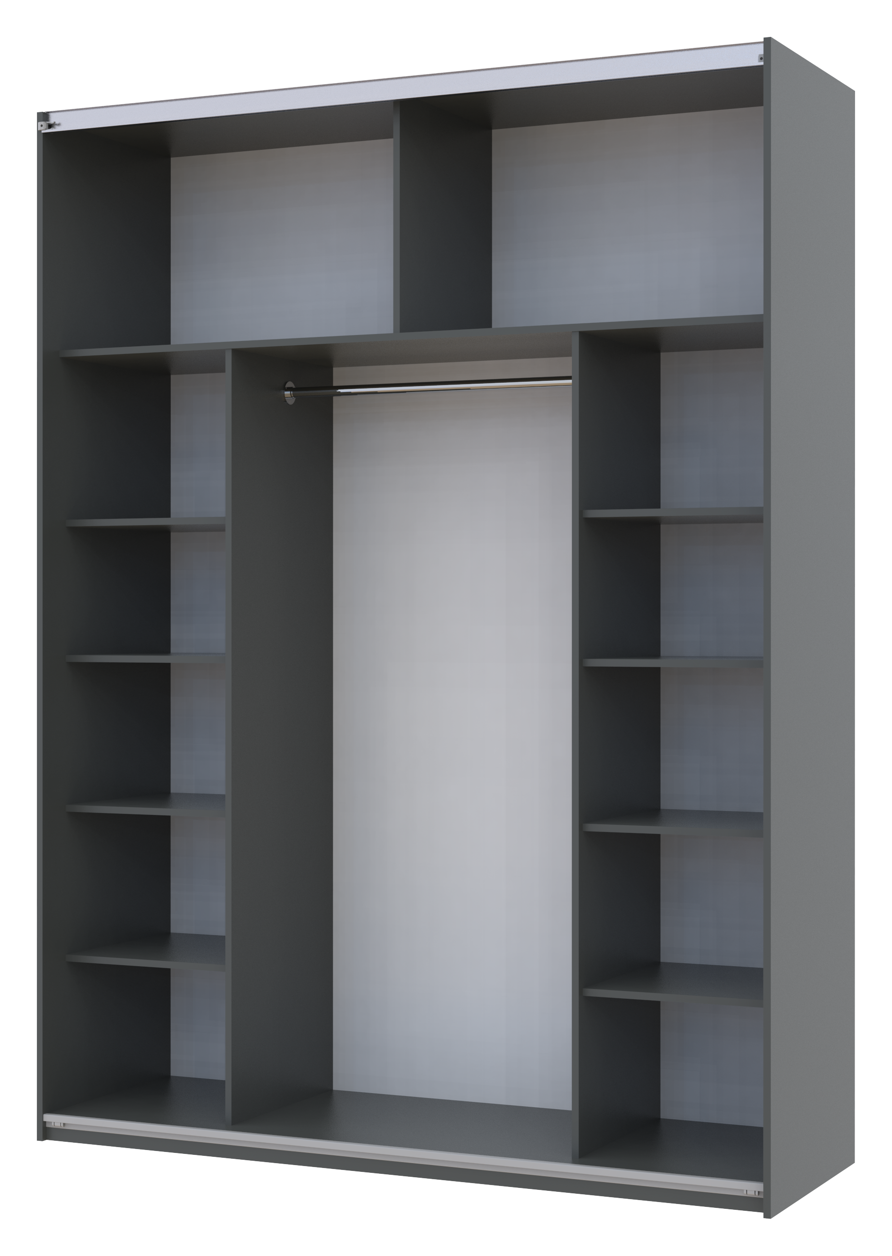 Шкаф-купе двухдверный Doros G-Caiser 180х60х240 см Графит (DRS-011034)