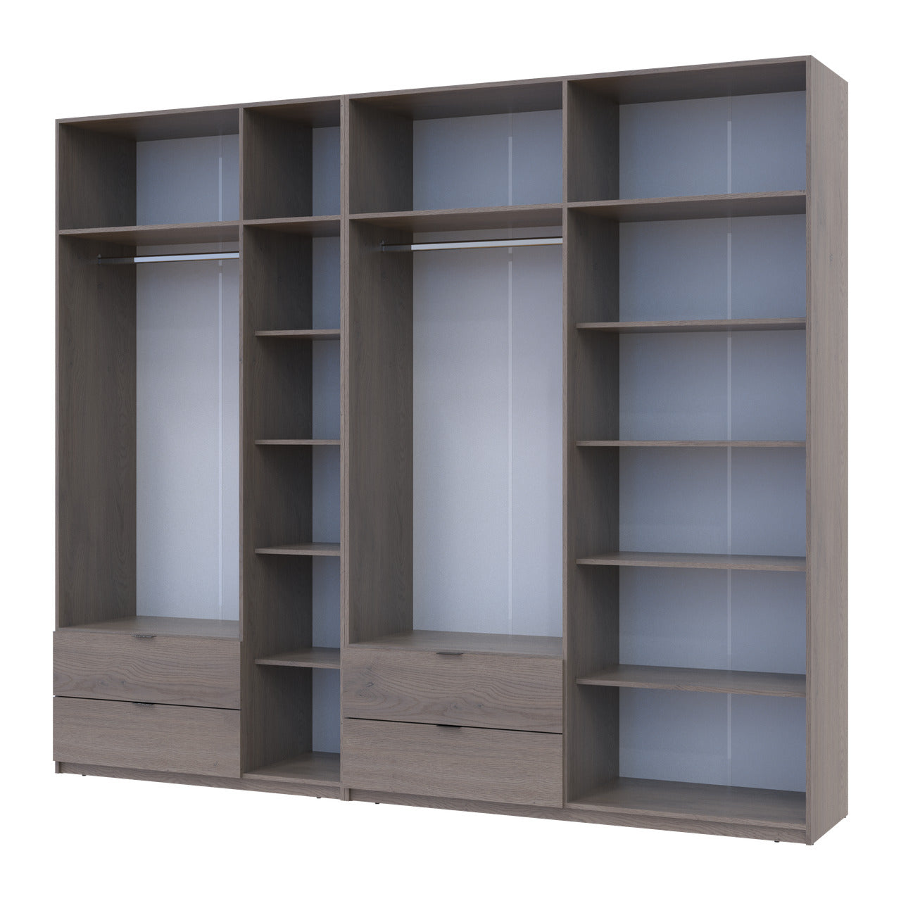 Комплект шкафов для одежды Doros Лукас (2 шт.) 280х50х240 см Канноло (DRS-011853)