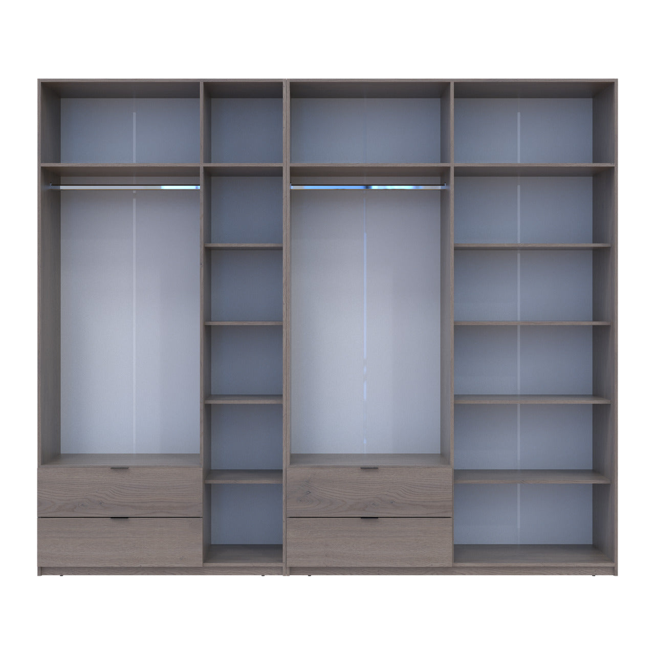 Комплект шкафов для одежды Doros Лукас (2 шт.) 280х50х240 см Канноло (DRS-011853)