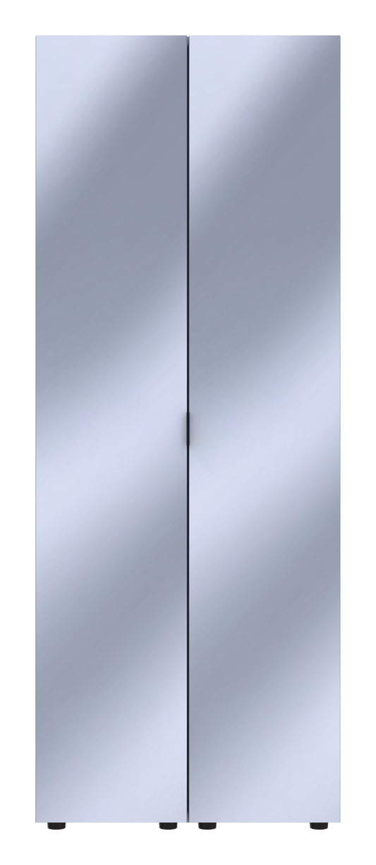 Комплект пеналов для одежды Doros Гелар (2 шт.) 78х49,5х203,4 см 2 Зеркала/Графит (DRS-011125)