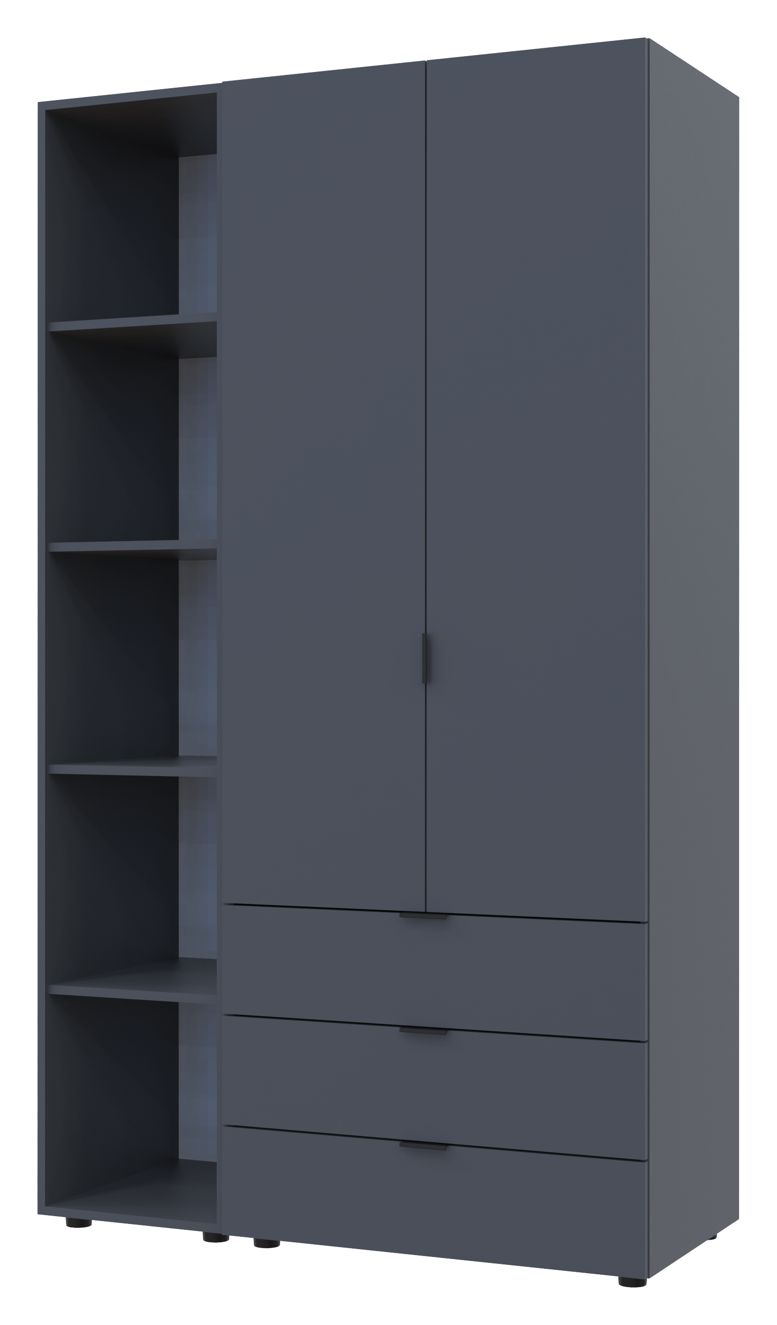 Комплект шкафов для одежды Doros Гелар (2 шт.) 115,7х49,5х203,4 см Графит (DRS-011145)