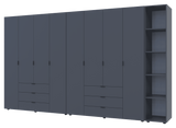 Комплект шкафов для одежды Doros Гелар (3 шт.) 348,2х49,5х203,4 см Графит (DRS-011165)