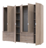 Комплект шкафов для одежды Doros Гелар (2 шт.) 232,5х49,5х203,4 см Дуб сонома (DRS-011105)