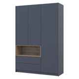 Шкаф для одежды с нишей Doros Дэйл 150х52х220 см Графит/Дуб евок (DRS-011282)