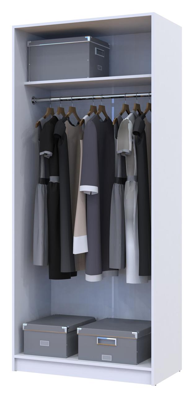 Шкаф распашной для одежды Doros Промо 90х48х204 см Белый (DRS-011197)