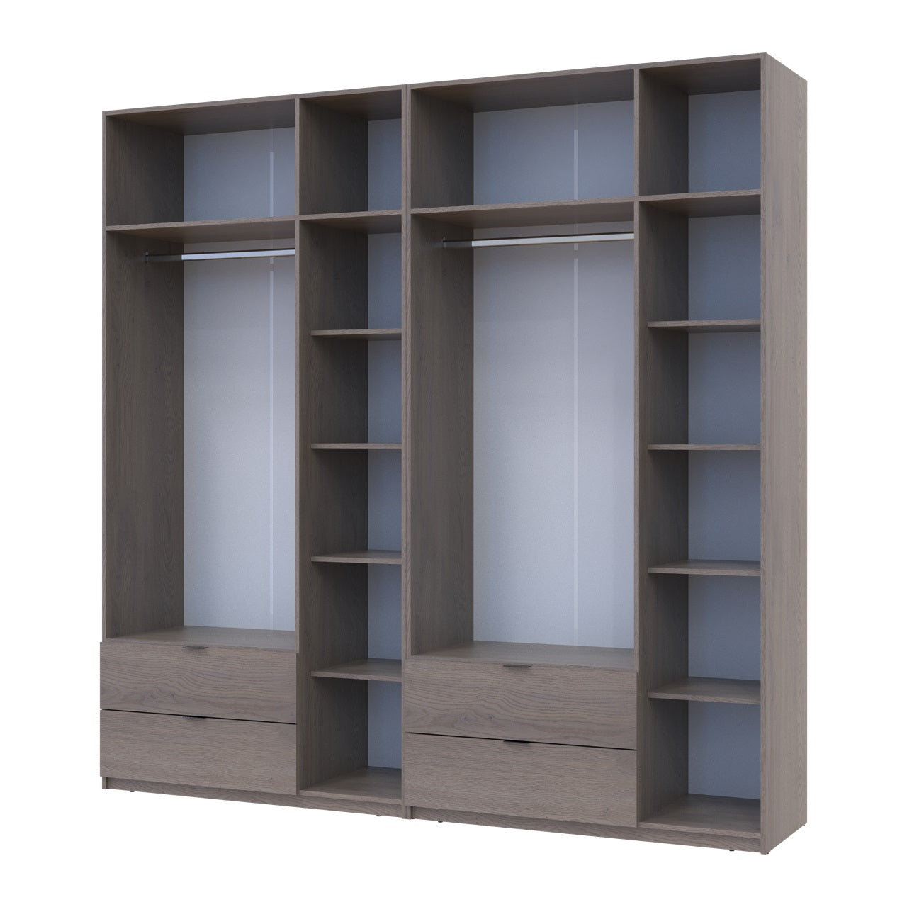 Комплект шкафов для одежды Doros Лукас (2 шт.) 240х50х240 см Канноло (DRS-011850)