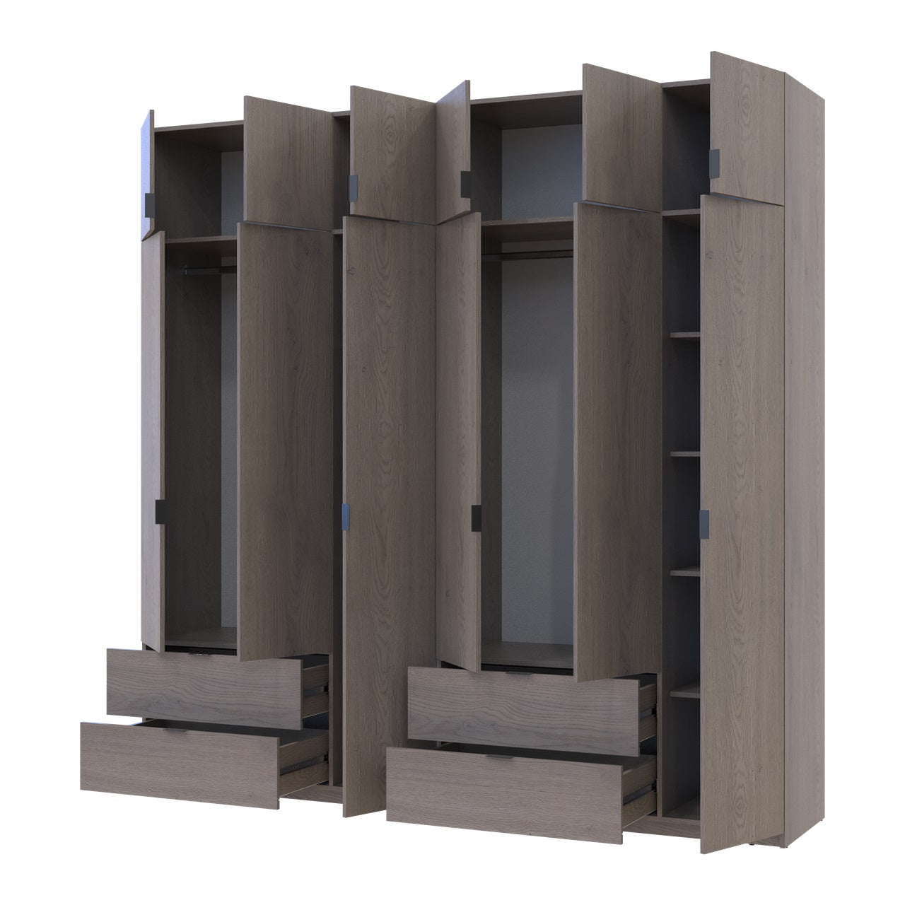 Комплект шкафов для одежды Doros Лукас (2 шт.) 240х50х240 см Канноло (DRS-011850)