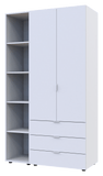 Комплект шкафов для одежды Doros Гелар (2 шт.) 115,7х49,5х203,4 см Белый (DRS-011176)