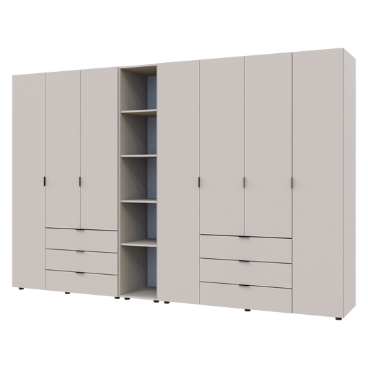 Комплект шкафов для одежды Doros Гелар (3 шт.) 309,4х49,5х203,4 см Кашемир (DRS-011253)